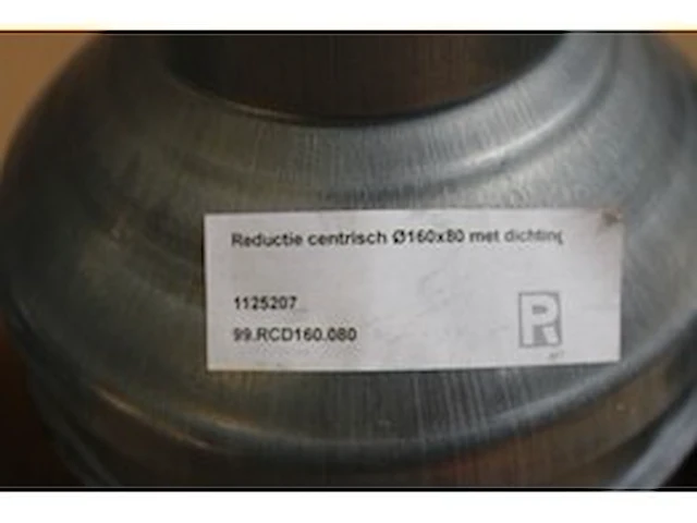 7 x reductie centrisch ø160x80 met dichting - afbeelding 1 van  3