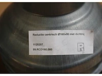 7 x reductie centrisch ø160x80 met dichting