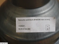 7 x reductie centrisch ø160x80 met dichting - afbeelding 2 van  3