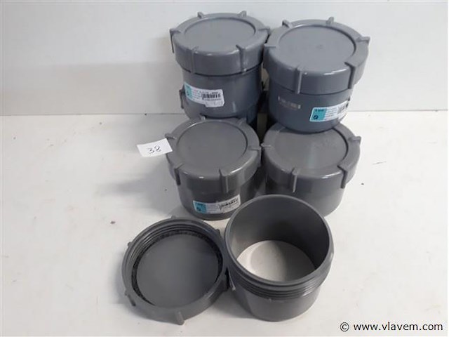 7 x schroefstop 100mm pvc lijmverbinding - afbeelding 1 van  2