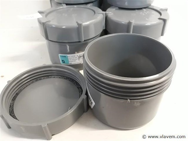 7 x schroefstop 100mm pvc lijmverbinding - afbeelding 2 van  2