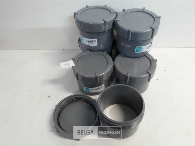 7 x schroefstop 100mm pvc lijmverbinding - afbeelding 1 van  3
