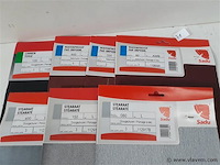 7 x schuurpapier mix korrels 3 vellen - afbeelding 2 van  2