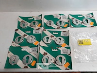 7 x sleutelplaat cylinder alu 2 stuks - afbeelding 2 van  3