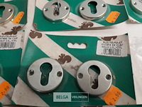 7 x sleutelplaat cylinder alu 2 stuks - afbeelding 3 van  3