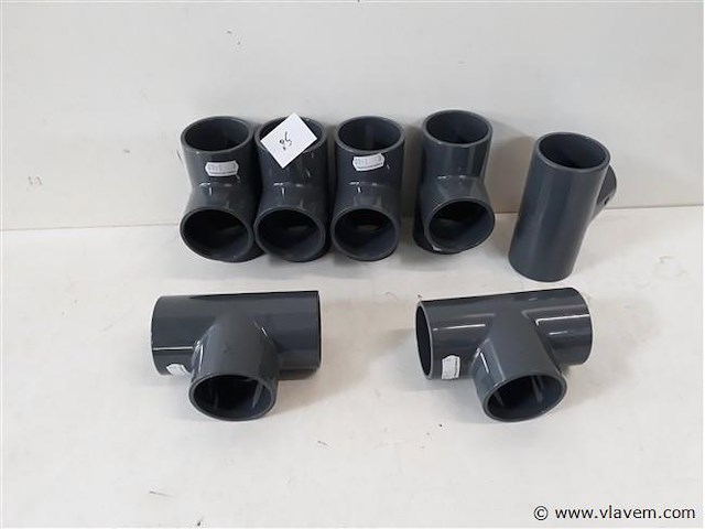 7 x t stuk 50 mm drukleiding lijmverbinding - afbeelding 1 van  2
