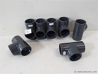 7 x t stuk 50 mm drukleiding lijmverbinding