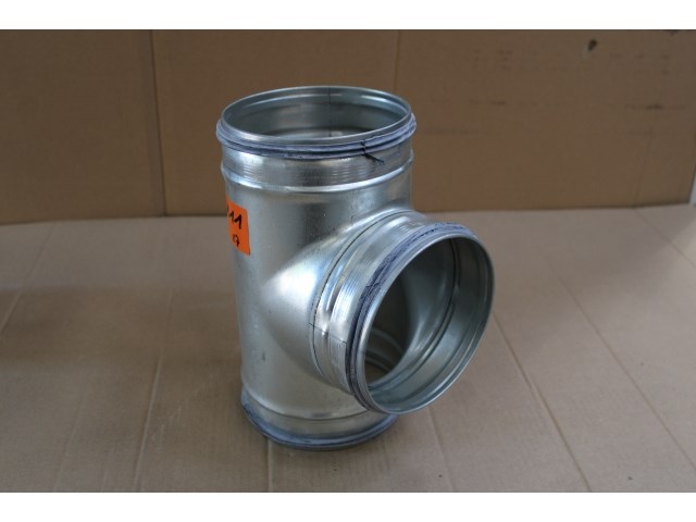7 x t-stuk 90° ø150x150 met dichting - afbeelding 1 van  4