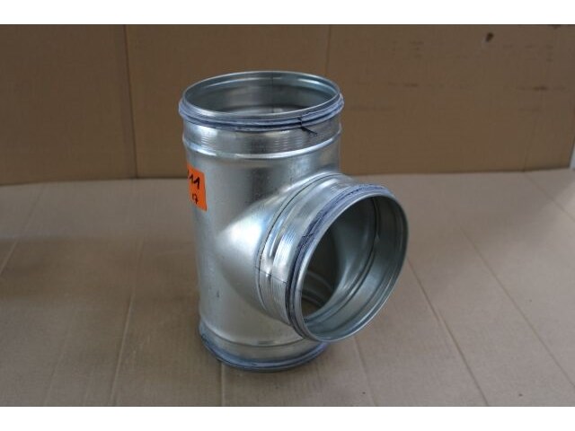 7 x t-stuk 90° ø150x150 met dichting - afbeelding 2 van  4