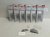 7 x vervangmes voor glaskrabber 10 stuks - afbeelding 1 van  3