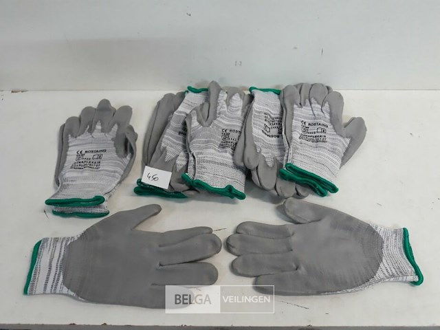 7 x werkhandschoen maat 7 nitril - afbeelding 2 van  3