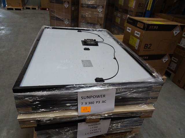7 x zonnepaneel sunpower p3 380 fb ac (2.660 wp) - afbeelding 3 van  6