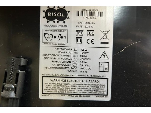 7 zonnepanelen bisol - afbeelding 4 van  4