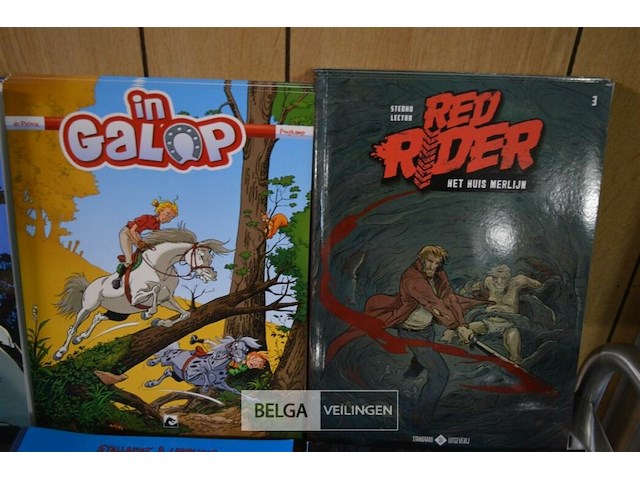 ±70 div stripverhalen; in galop, red rider, ravine, plankgas en plastronneke, suske en wiske, j.rom - afbeelding 2 van  7