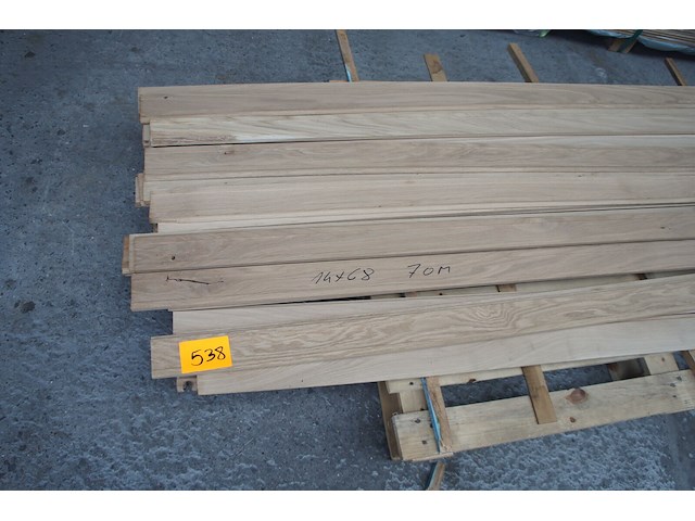 70 lm massief eiken plinten 14mm - afbeelding 2 van  7