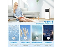 7000 btu mobiele airconditioner, 4-in-1 draagbare airconditioner - afbeelding 5 van  6