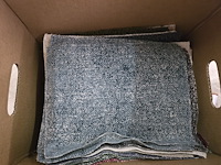 70x lapjes stof oa bouclé en sheepskin 30x25cm - afbeelding 5 van  21