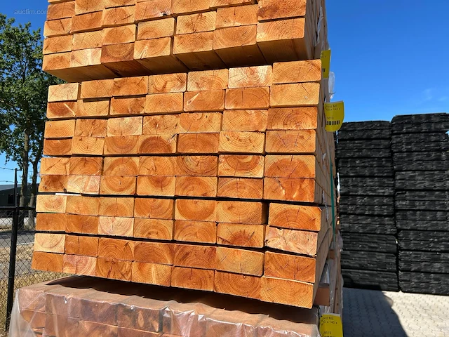 (70x) red class wood vuren ligger 5000x140x65mm - afbeelding 4 van  7