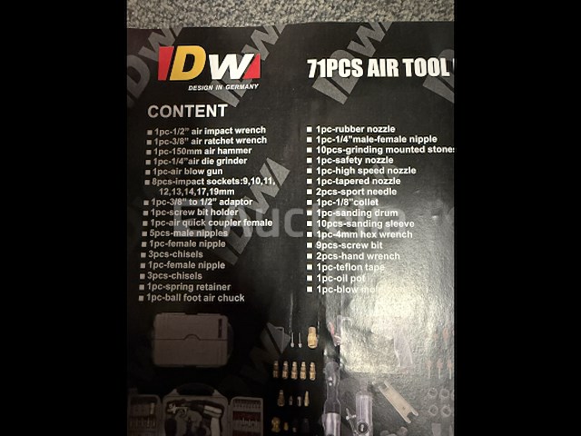 71 delige pneumatische gereedschaps set - afbeelding 3 van  12