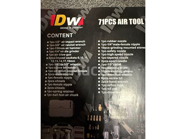 71 delige pneumatische gereedschaps set - afbeelding 12 van  12