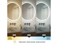 71cm 3 cct anti-mist led-spiegel - afbeelding 3 van  8