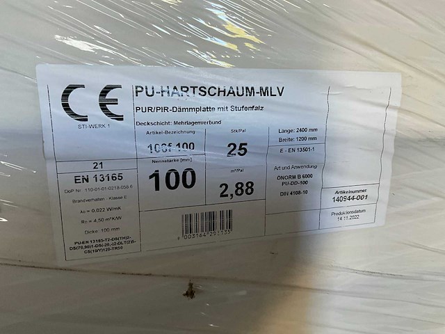 72 m2 hardschuim/isolatieschuim/sarking schuimisolatie - afbeelding 2 van  2