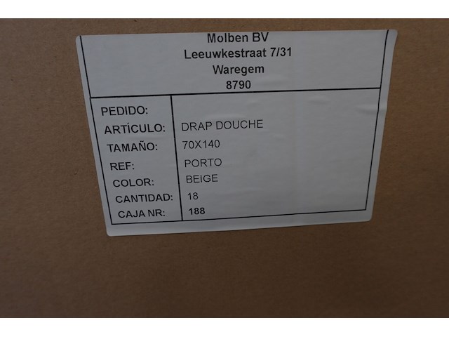 72x douchehanddoek beige - afbeelding 5 van  5