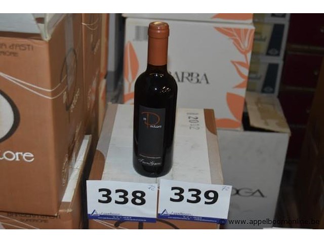 72x fles rode wijn, tenuta garetto, in pectore barbera d'asti superiore, 2012, 375ml - afbeelding 1 van  4