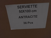 72x handdoek antraciet - afbeelding 4 van  5