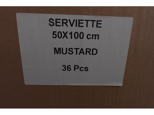 72x handdoek mosterd - afbeelding 4 van  5