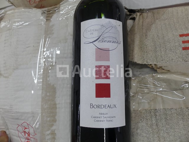 75 dozen met 6 flessen rode wijn uit 2018 en rosé château de lisennes bordeaux clairet uit 2020 - afbeelding 4 van  7