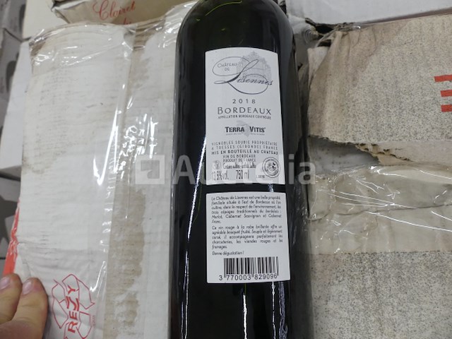 75 dozen met 6 flessen rode wijn uit 2018 en rosé château de lisennes bordeaux clairet uit 2020 - afbeelding 6 van  7