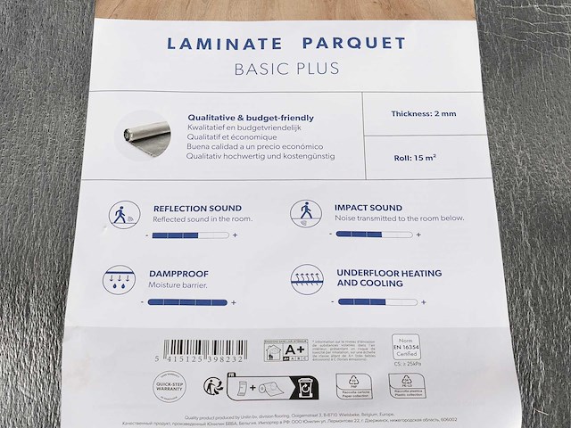 75 meter silver sound eliminator ondervloer - afbeelding 2 van  2