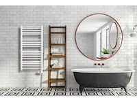 750 w elektrische handdoekradiator in witte noor hjm - afbeelding 2 van  5