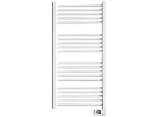 750 w elektrische handdoekradiator in witte noor hjm - afbeelding 3 van  5