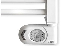 750 w elektrische handdoekradiator in witte noor hjm - afbeelding 4 van  5