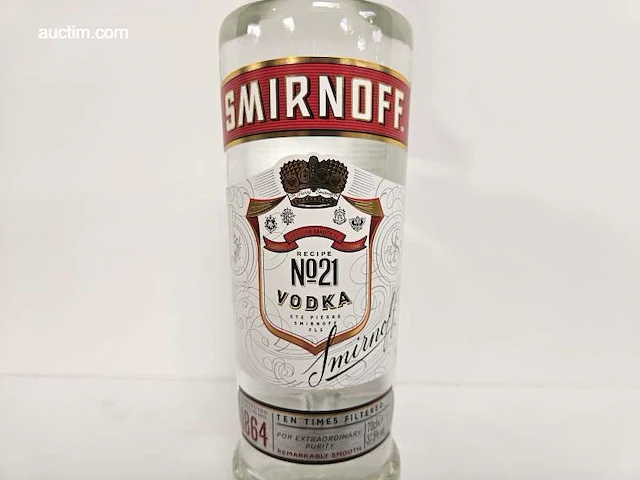 (750x) fles(sen) smirnoff wodka - afbeelding 2 van  4