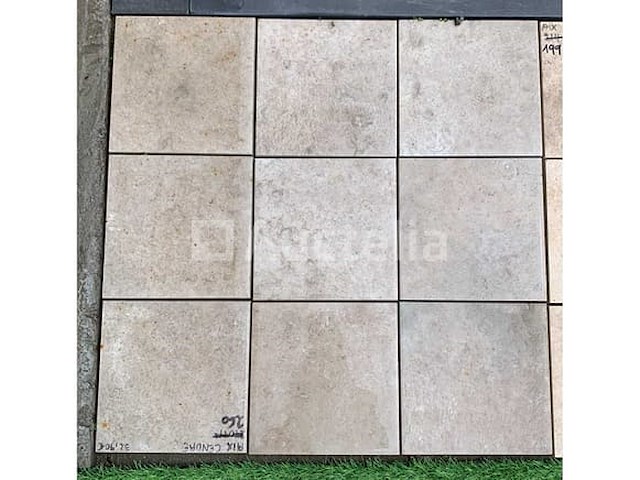 75m² buitentegels, aix beige 20x20 mm, natuursteen-effect, nieuw ingepakt - afbeelding 1 van  1