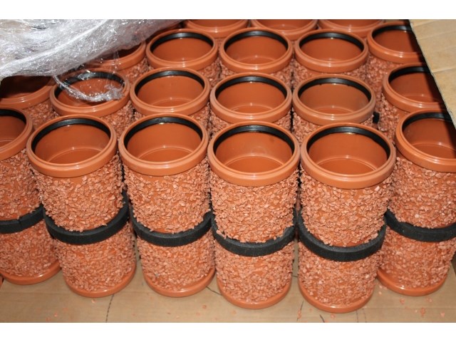 76 x muurdoorvoer bezand 110mm / 30 cm - afbeelding 1 van  2