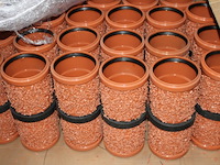 76 x muurdoorvoer bezand 110mm / 30 cm - afbeelding 1 van  2