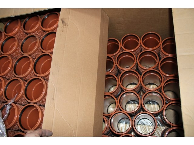 76 x muurdoorvoer bezand 110mm / 30 cm - afbeelding 2 van  2