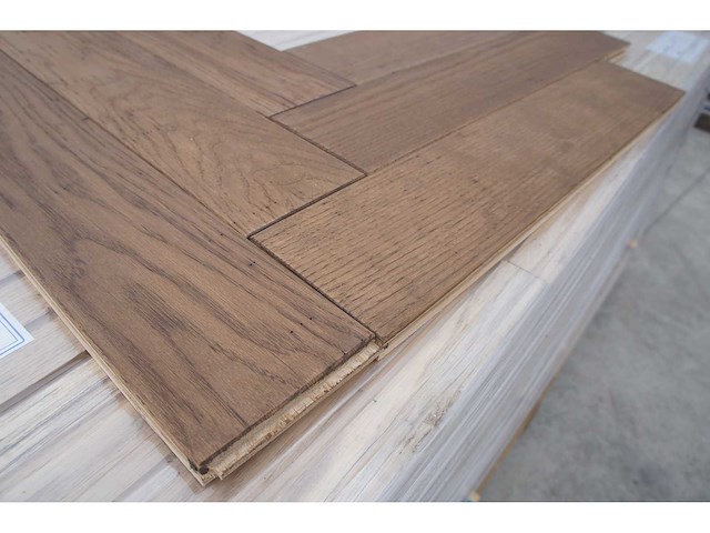 76,05 m² massief eiken visgraat 20mm clay oil - afbeelding 5 van  8