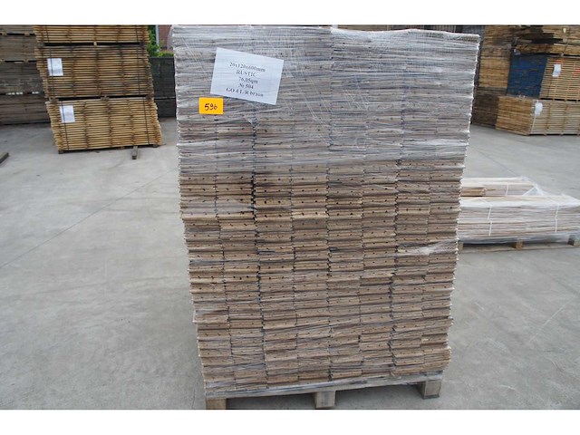 76,05 m² massief eiken visgraat 20mm clay oil - afbeelding 6 van  8
