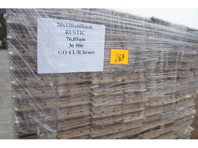 76,05 m² massief eiken visgraat 20mm clay oil - afbeelding 6 van  7