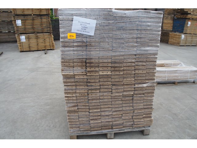 76,05 m² massief eiken visgraat 20mm clay oil - afbeelding 6 van  8