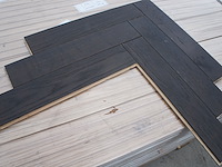 76,05 m² massief eiken visgraat 20mm graphit oil - afbeelding 1 van  9