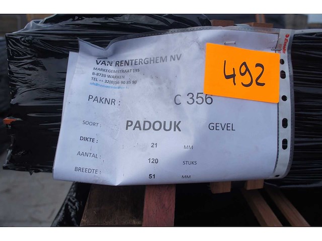 7,65 m² padouk gevelbekleding - afbeelding 5 van  5