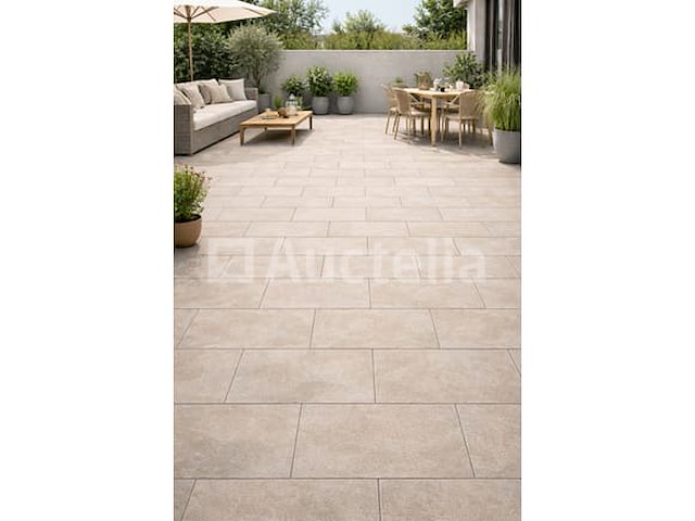 77m² buiten, betonlicht 30x60 x 20mm, buitentegels, betoneffect - afbeelding 1 van  2