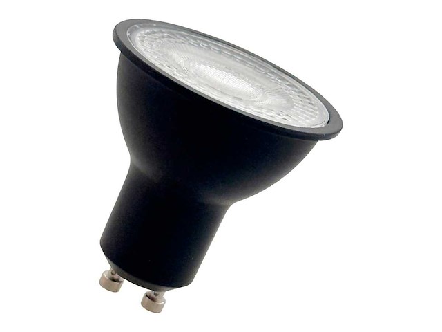 7w gu10 led spot met lens 4000k zwart(50x) - afbeelding 1 van  2