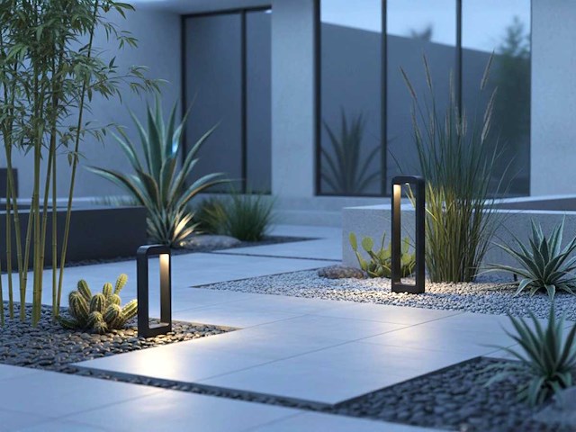 7w led tuinlamp 60cm (4x) - afbeelding 1 van  8